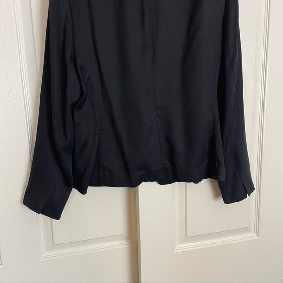 J. Crew Going Out Blazer Black Gramercy Twill Polished Jacket Sz 14 NWT - Picture 8 of 11